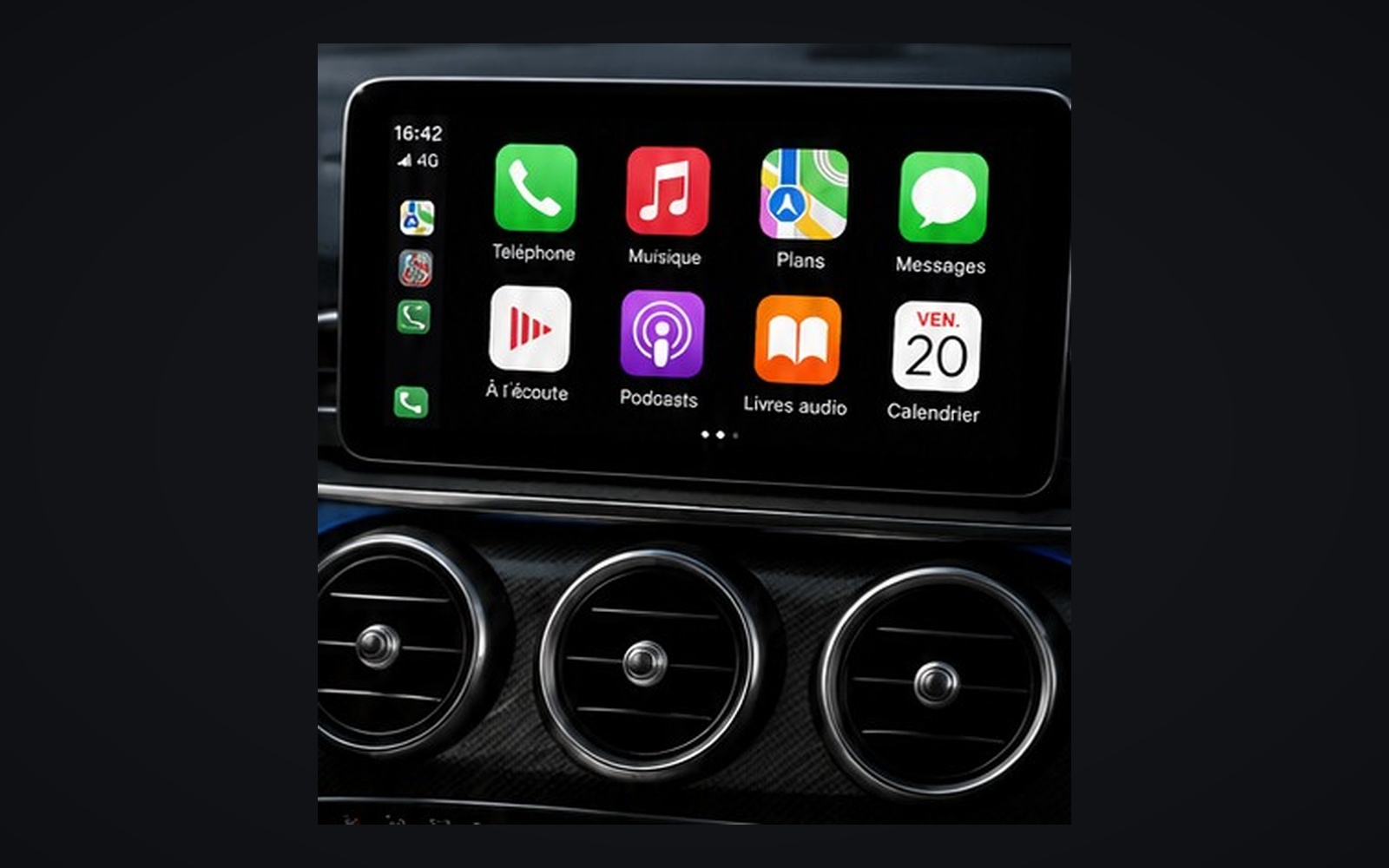 CarPlay — écran multimédia