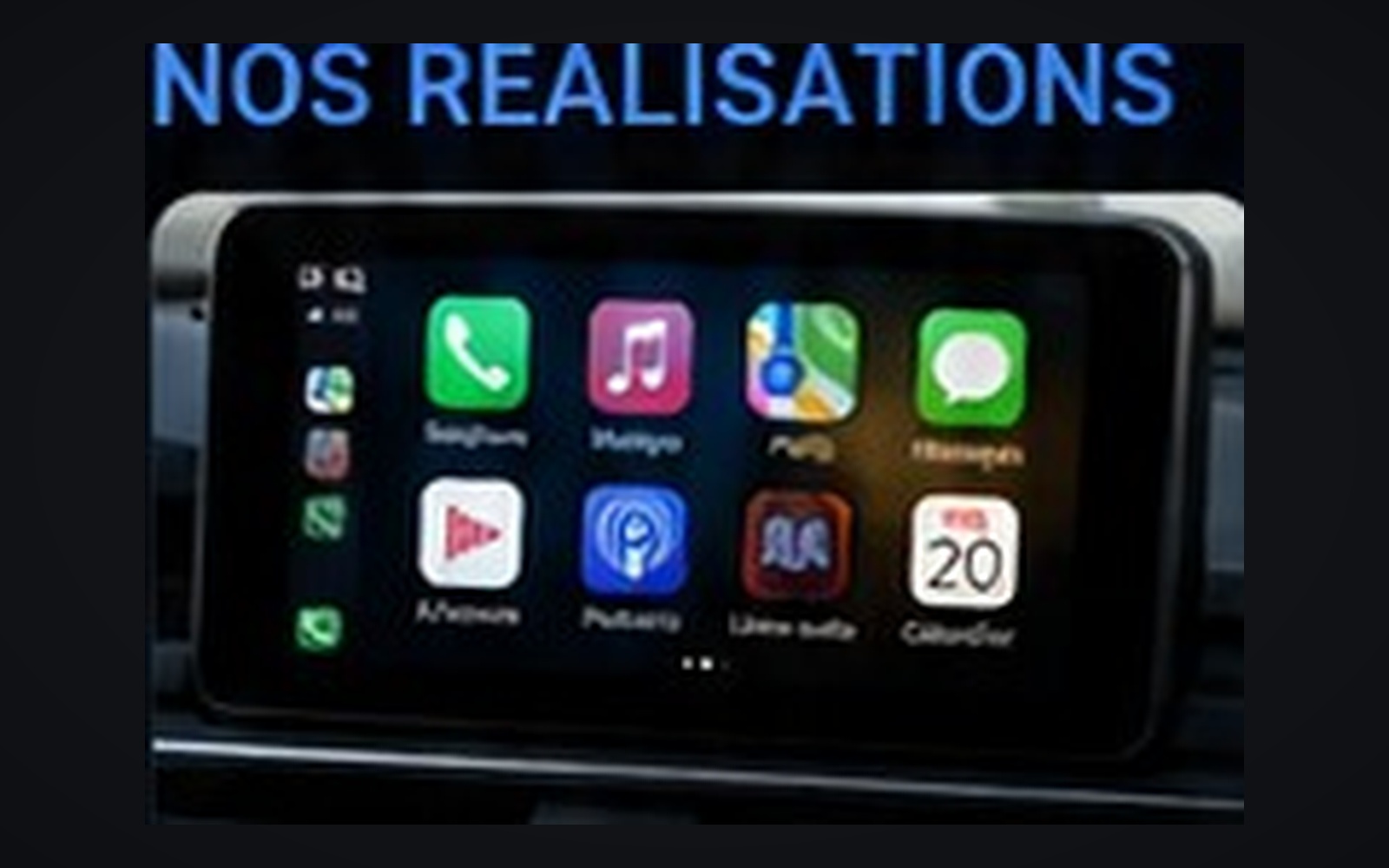 CarPlay — écran multimédia